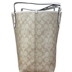 Coach Leather Signature Canvas Reversible City Tote Bag