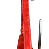 Fendi Baguette Red Suede