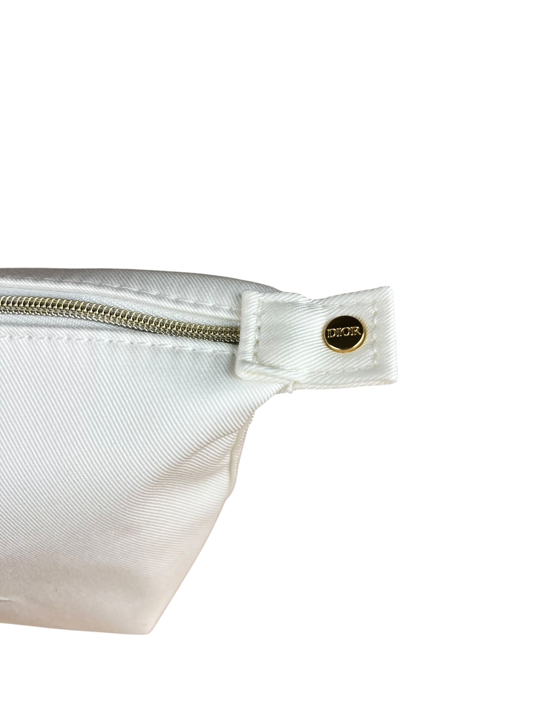 Dior Beauty White Canvas Mini Pouch