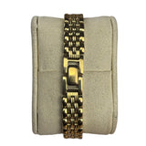 Seiko White Round Dial Gold Plated Band