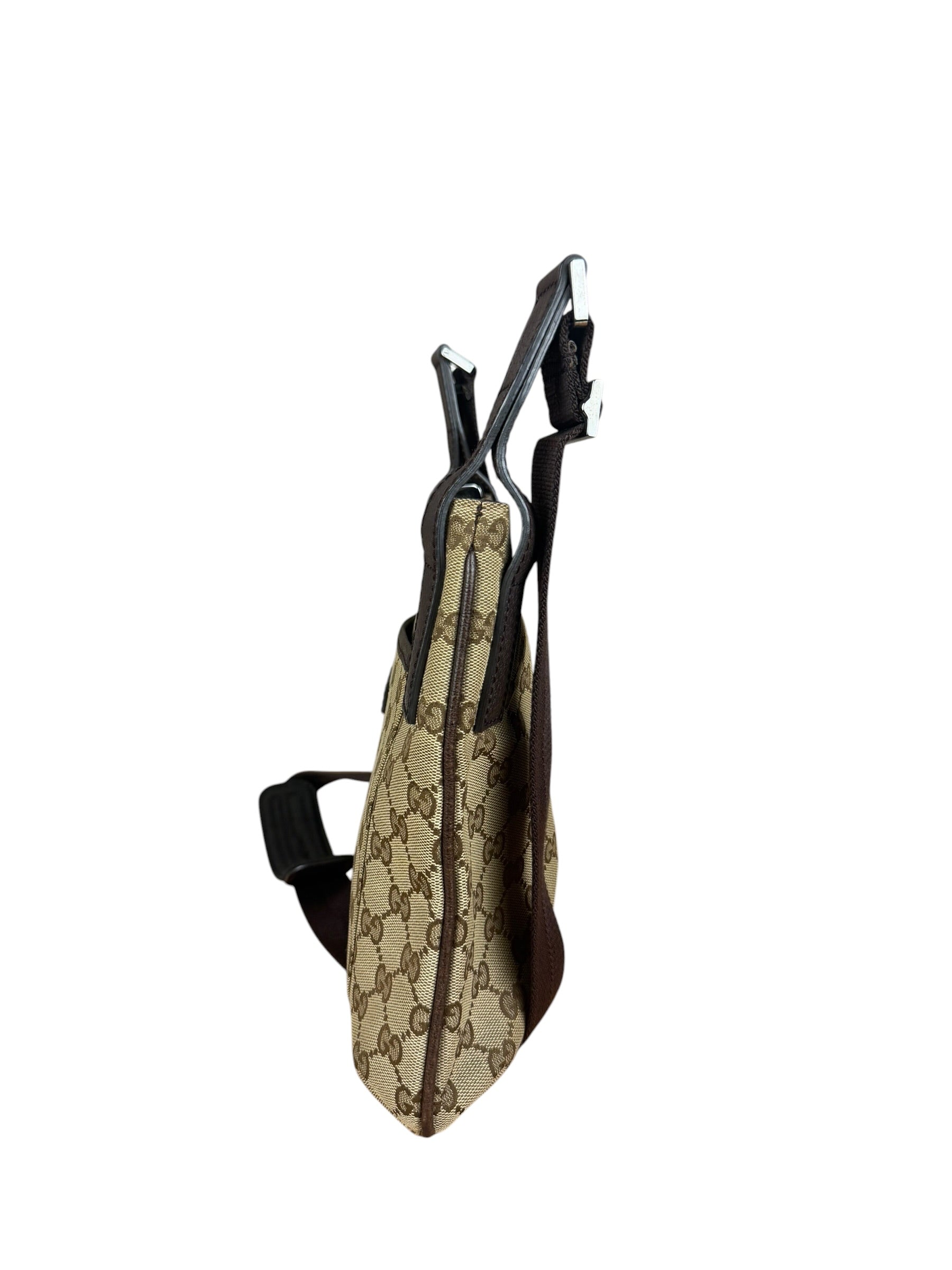 Gucci GG Vintage Beige/Brown Canvas Crossbody Bag