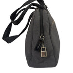 Prada Vintage Dark Grey Canvas Tote Bag