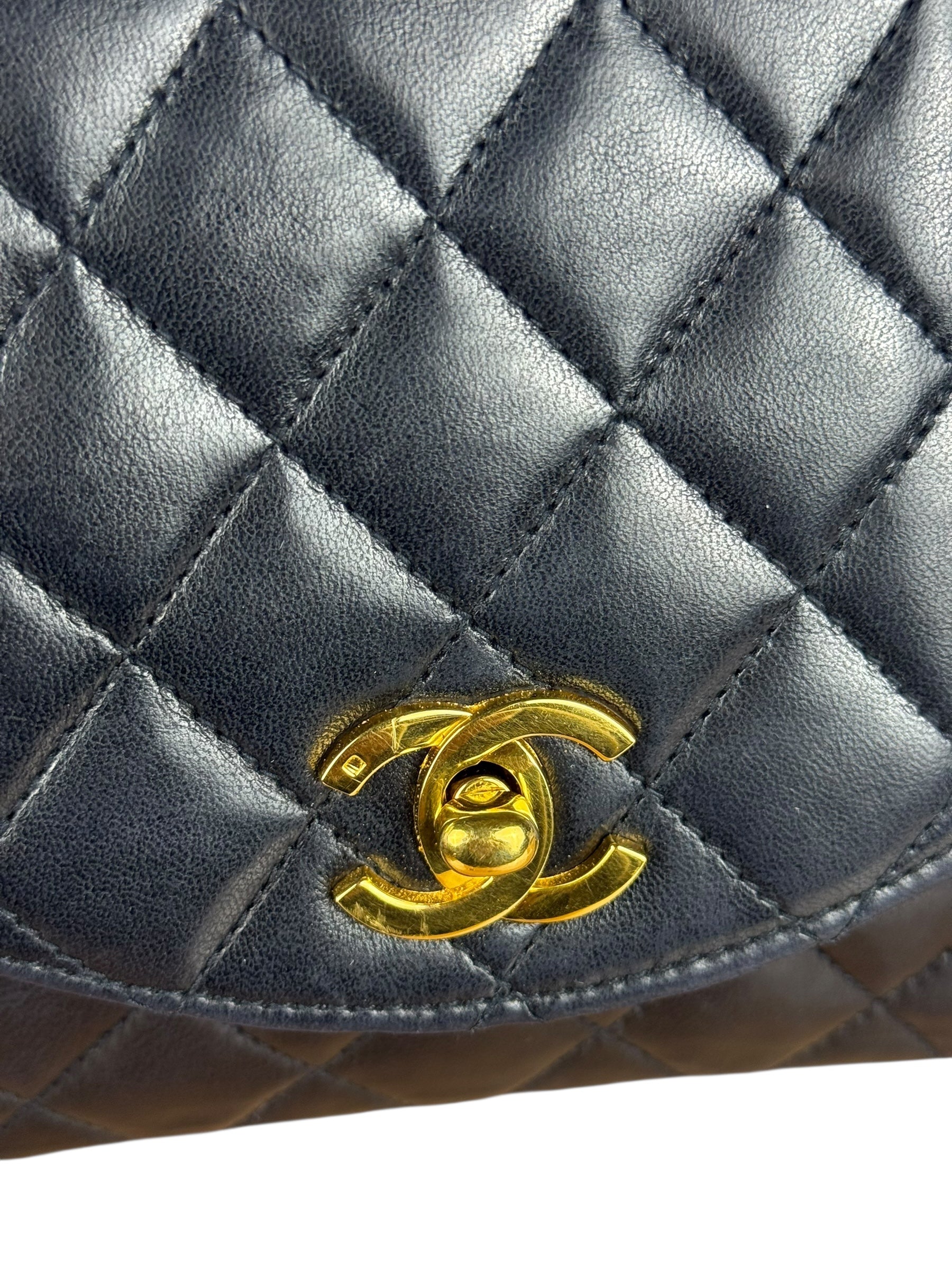 Chanel CC Black Classic Flap Bag 1988