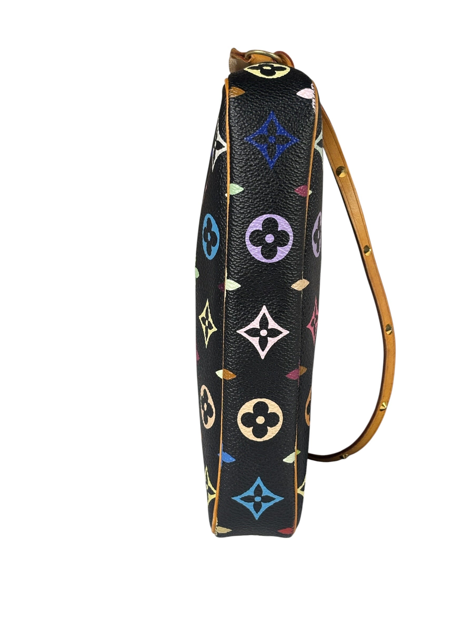 Louis Vuitton x Takashi Murakami Black Monogram Pochette