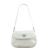 Prada White Cleo Shoulder Bag