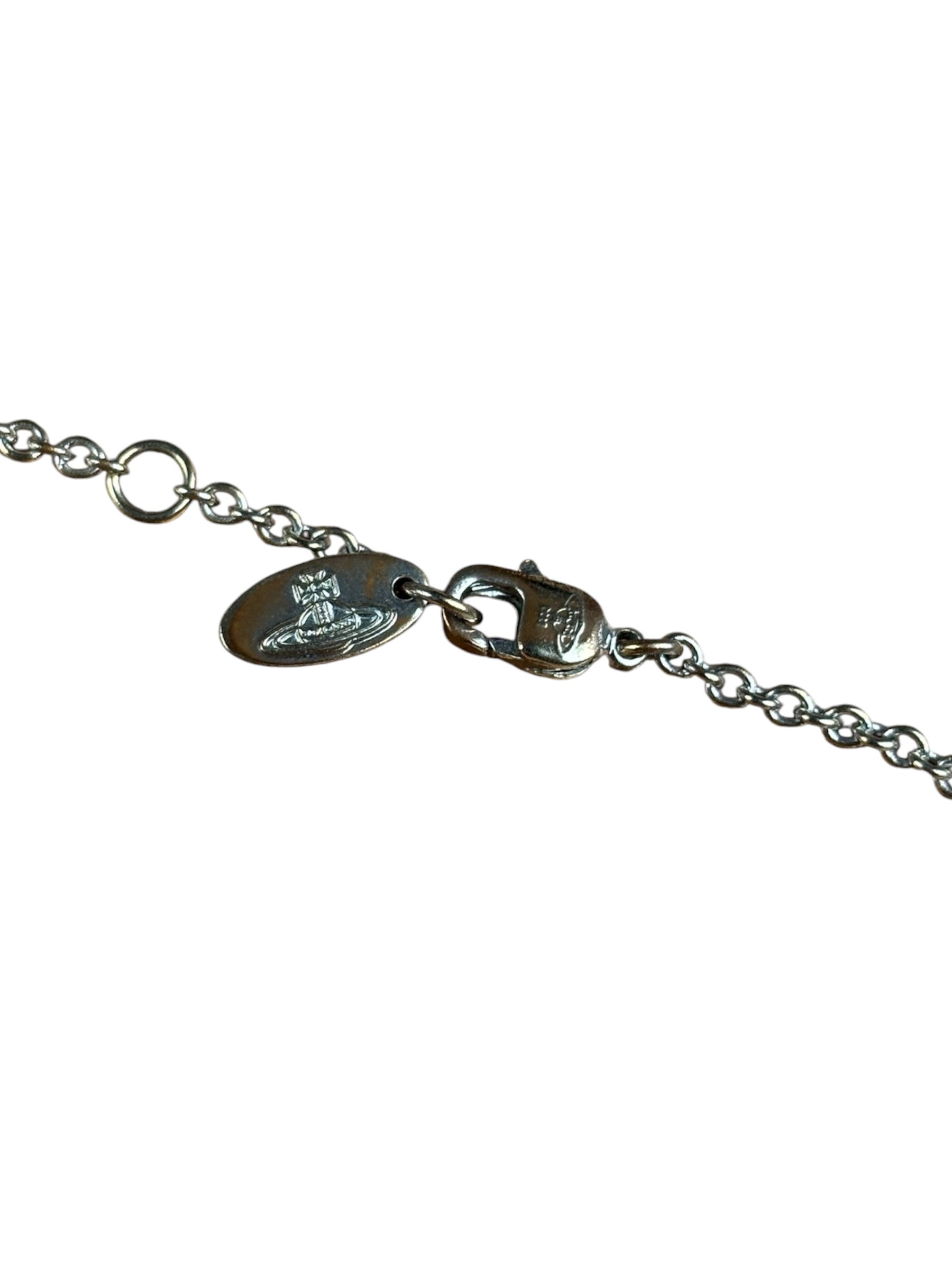Vivienne Westwood Silver Orb Necklace (Tarnished)