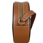 Celine Cuir Triomphe Oval Crossbody Brown