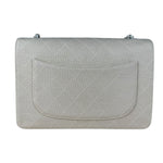 Chanel Beige Quilted Canvas Chain Flap Bag 1998