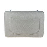 Chanel Beige Quilted Canvas Chain Flap Bag 1998