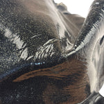 Loewe Black Patent Leather Anagram Glitter Nappa Aire Handbag
