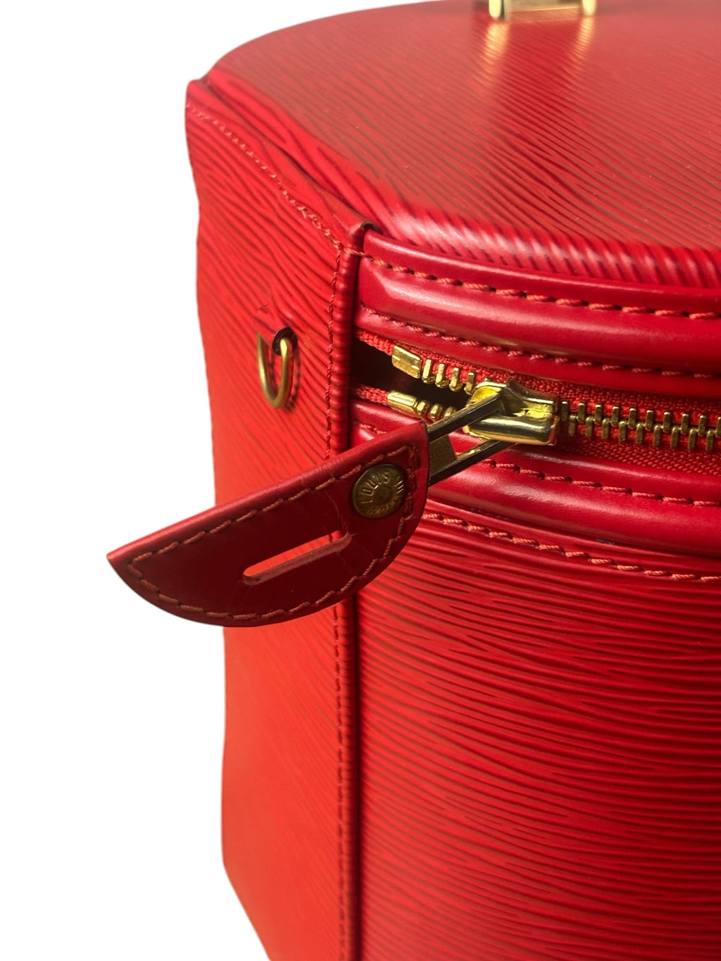 Louis Vuitton Castilian Red Epi Leather Cannes Vanity Bag