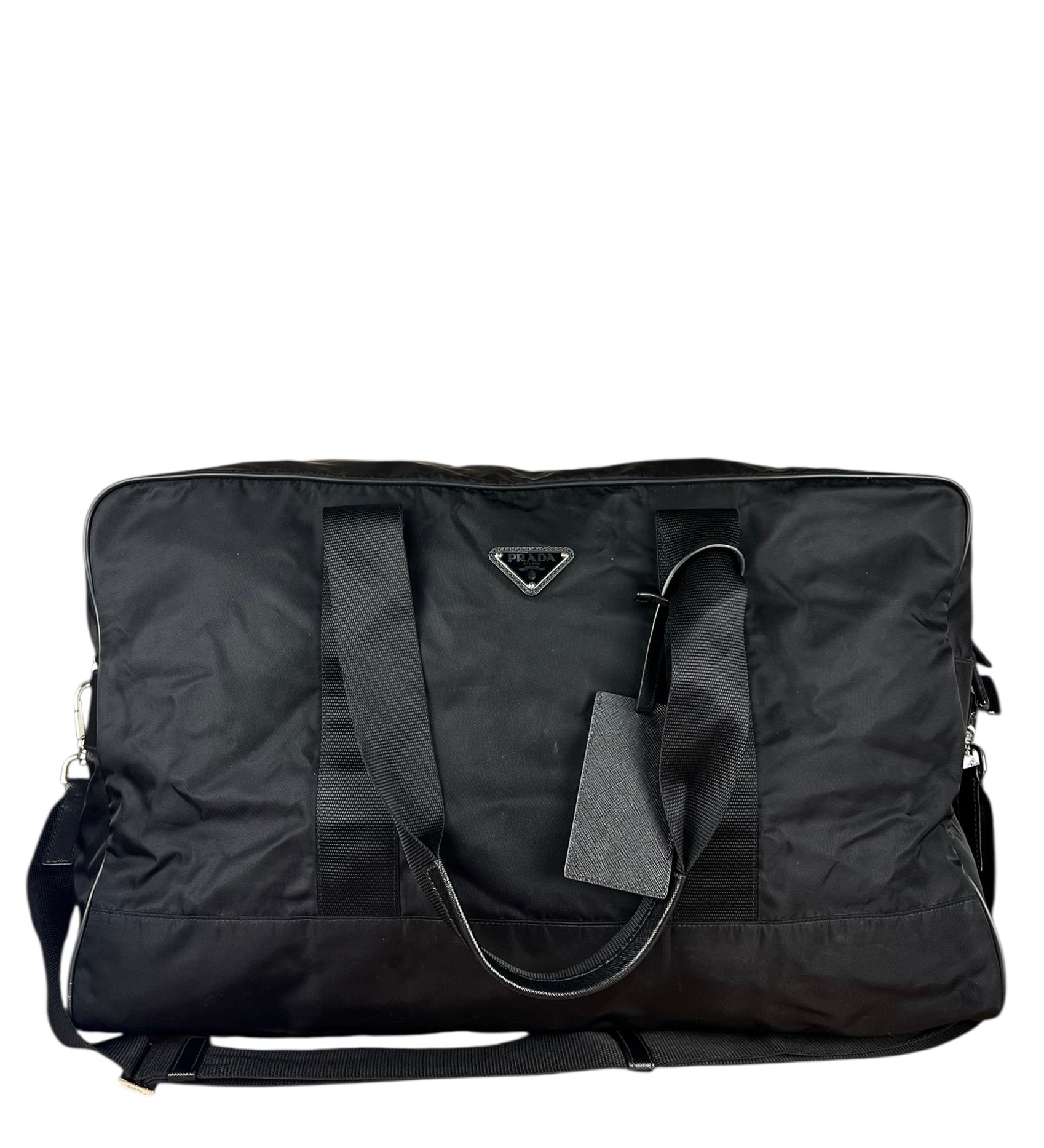 Prada Nylon Duffle Bag Black