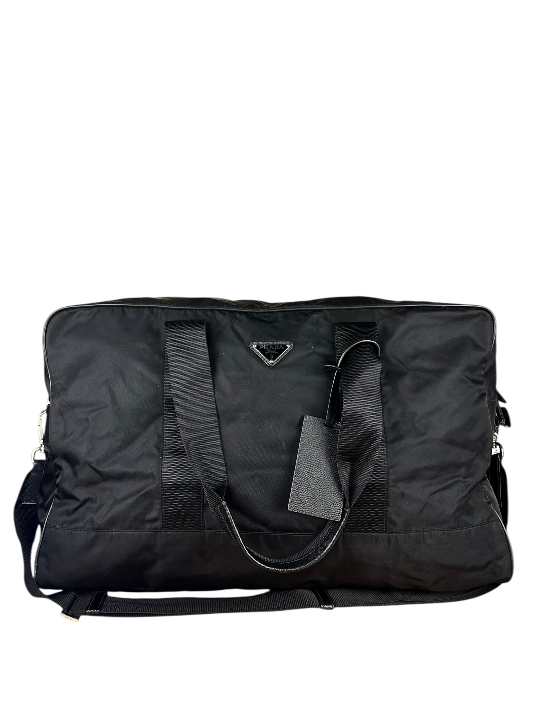 Prada Nylon Duffle Bag Black