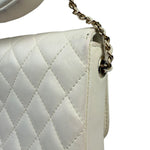 Chanel White Quilted Leather Side-Packs Dual Shoulder Bag 2019
