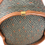 Yves Saint Laurent Vintage Brown Leather Woven Hand Bag
