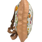 Gucci Vintage Leather/Canvas Blooms Crossbody