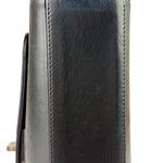 Chanel Black Leather Mademoiselle Accordion Flap Bag 2000