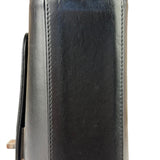 Chanel Black Leather Mademoiselle Accordion Flap Bag 2000