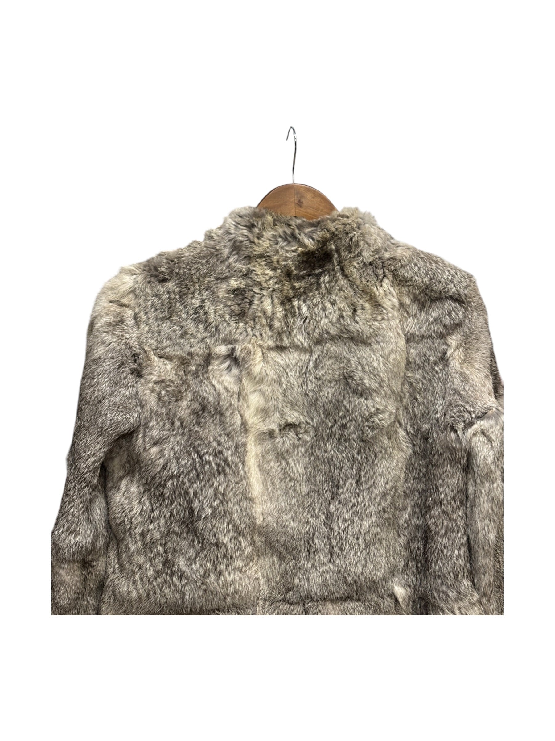 Vintage Grey Fox Fur Coat