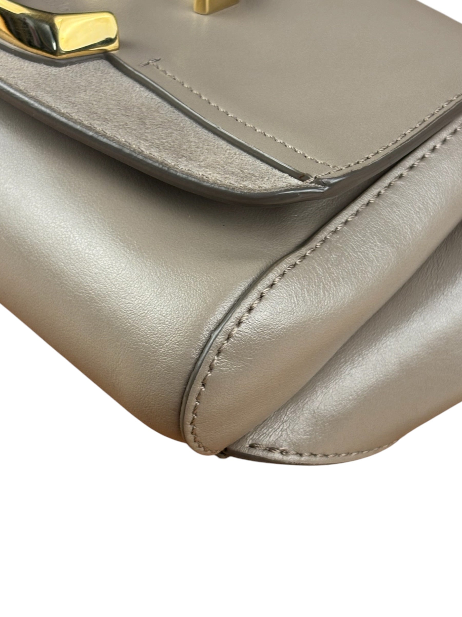 Chloe Beige Leather C Logo Waist Bag