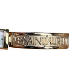 YSL Mother of Pearl Dial 40th Anniversary Gold Bangle