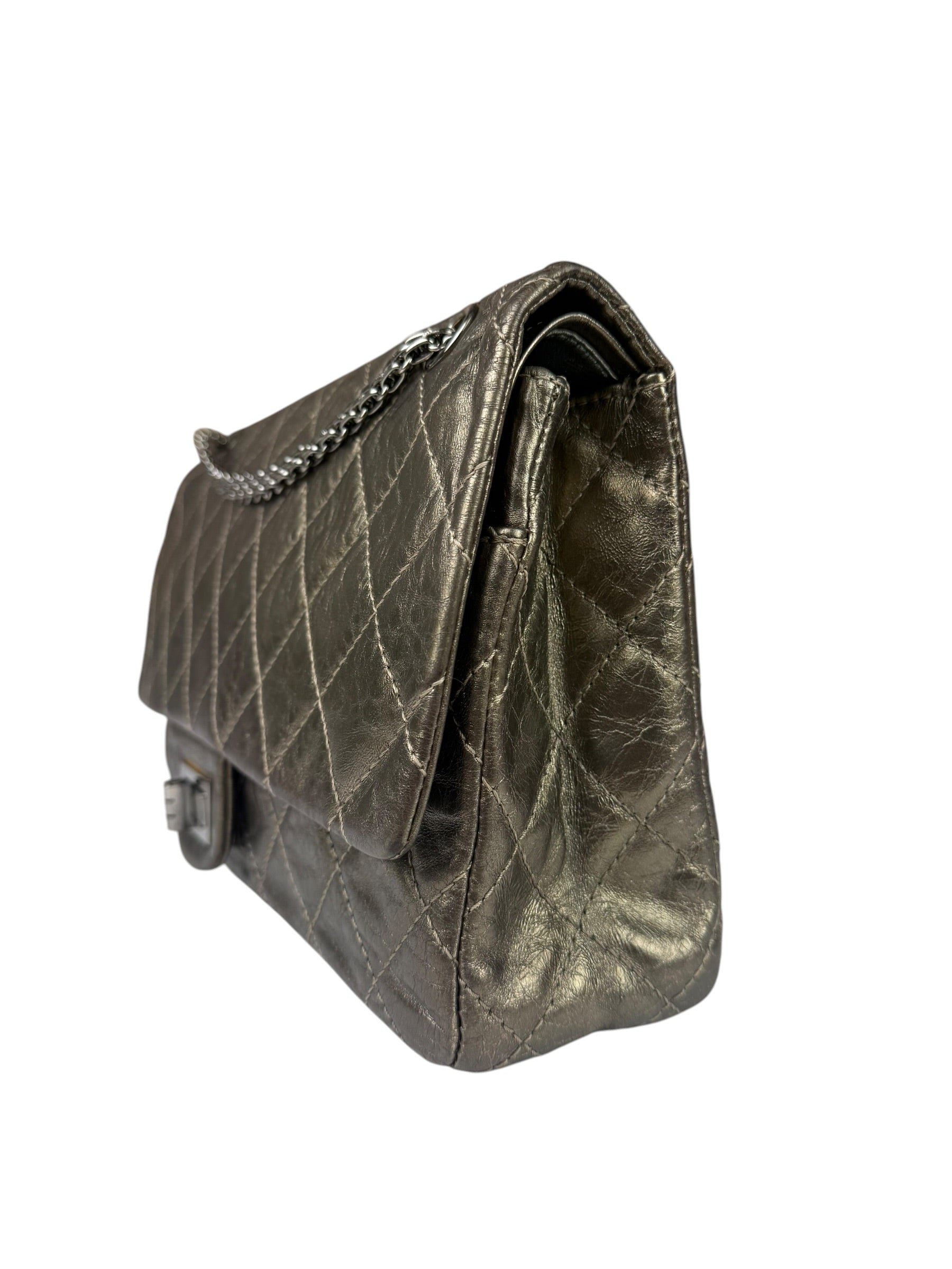 Chanel Metallic Quilted 2.55 Reissue Large Double Flap Bag '06-'08
