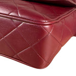 Chanel Vintage Burgundy Quilted Leather CC Camera Bag