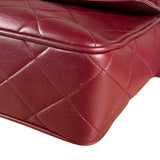 Chanel Vintage Burgundy Quilted Leather CC Camera Bag