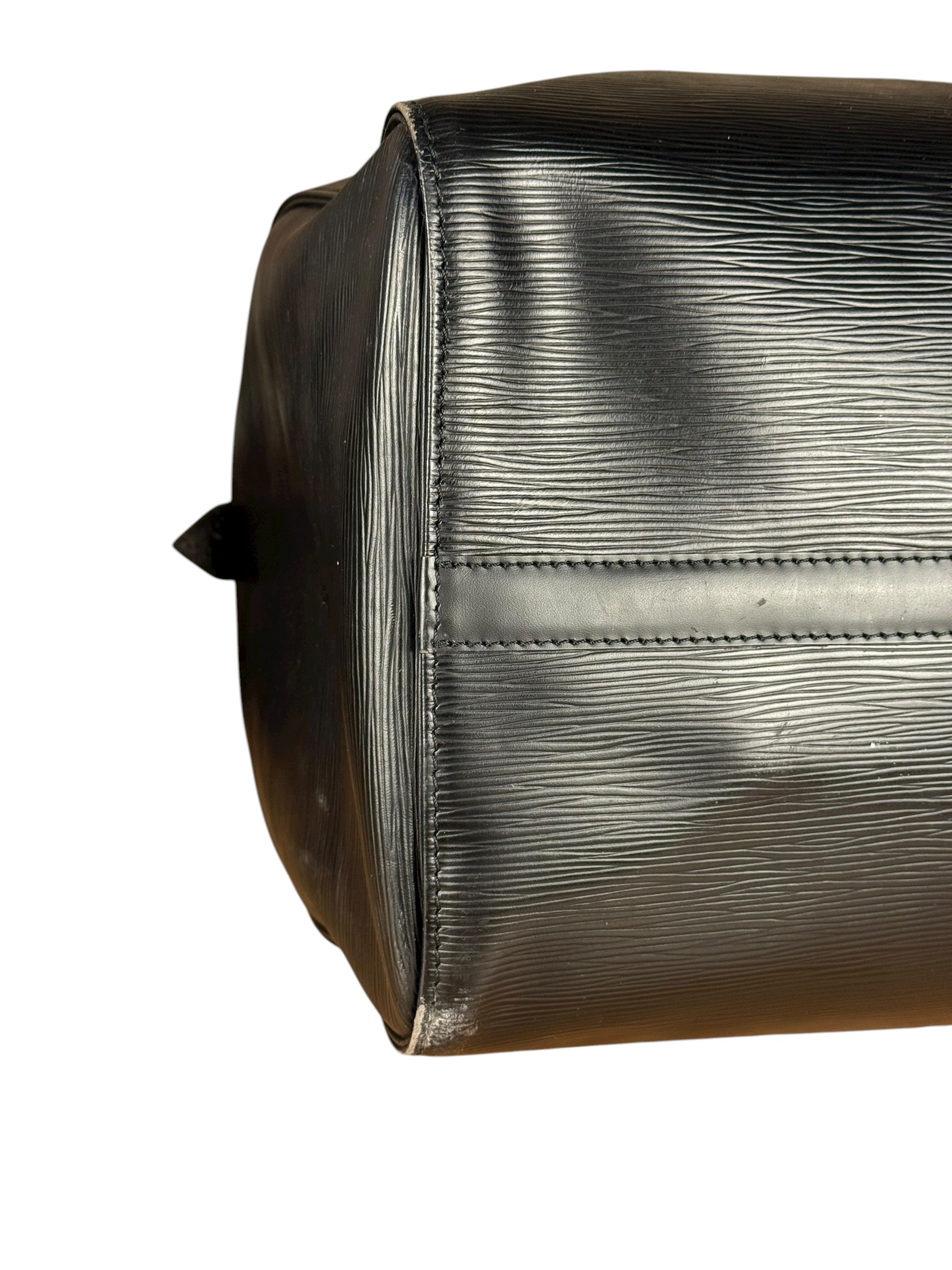 Louis Vuitton Noir Epi Leather Keepall 55