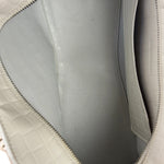 Balenciaga White Crocodile-Embossed Leather Two-Way Bag