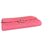 Chanel Coral Pink Matte Quilted Caviar Flap Shoulder Bag 2012