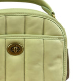Coach Lime Nappa Leather Top Handle Bag