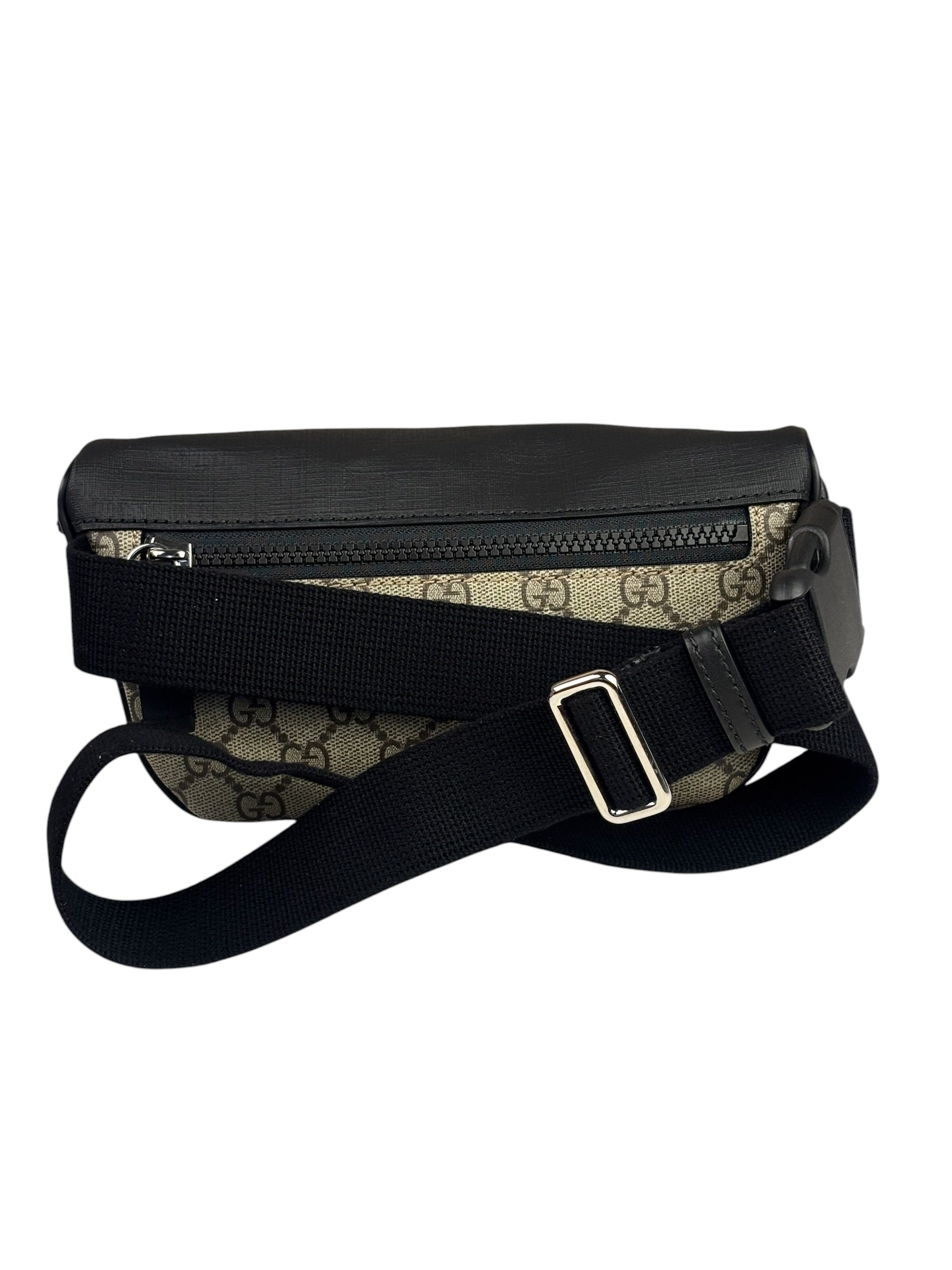Gucci Beige/Black Leather GG Eden Belt Bag