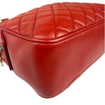 Chanel Red Quilted Leather Camera Bag 2012