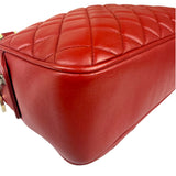 Chanel Red Quilted Leather Camera Bag 2012