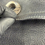 Saint Laurent Vintage Black Leather Top Handle Bag