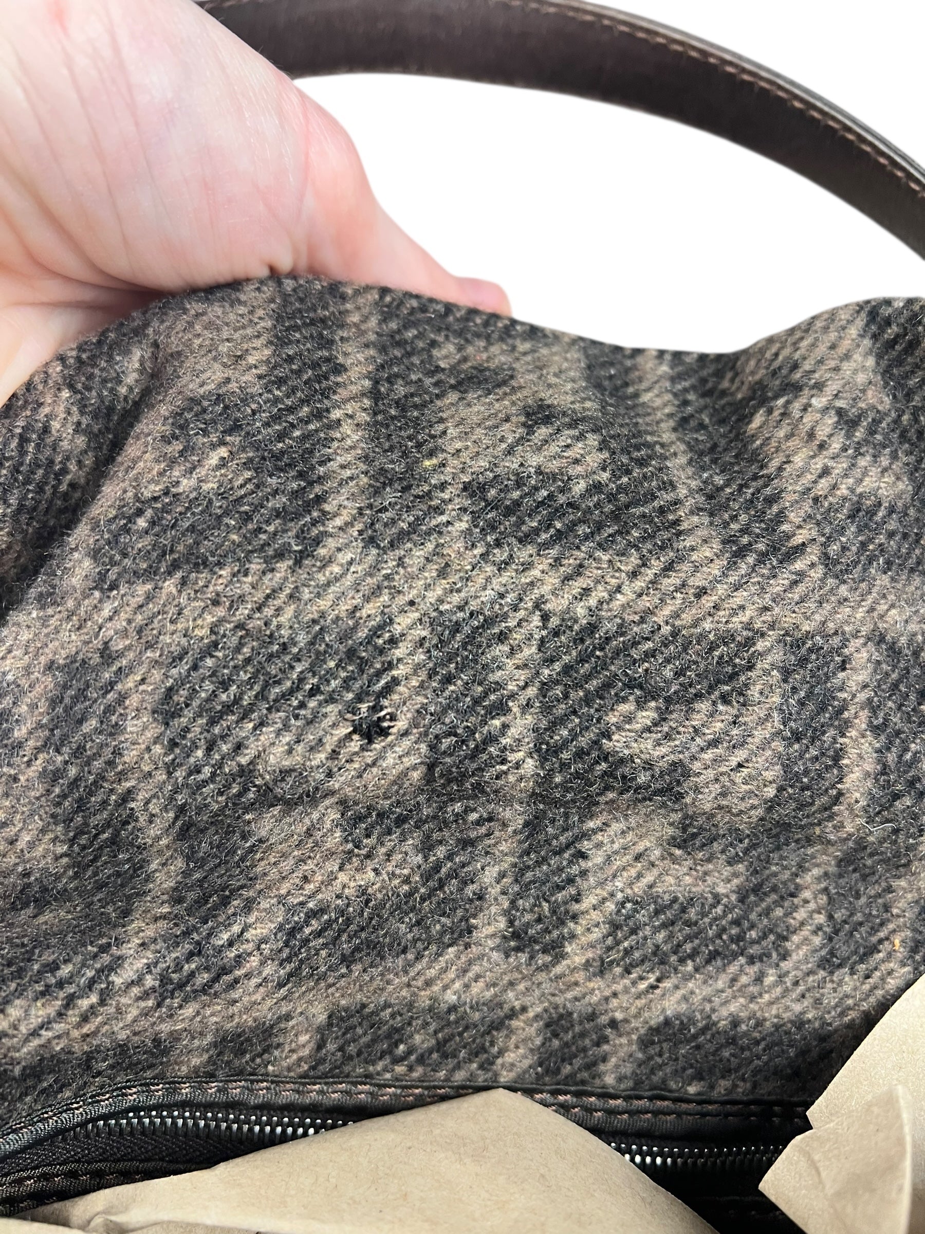 Fendi Wool Zucca Baguette