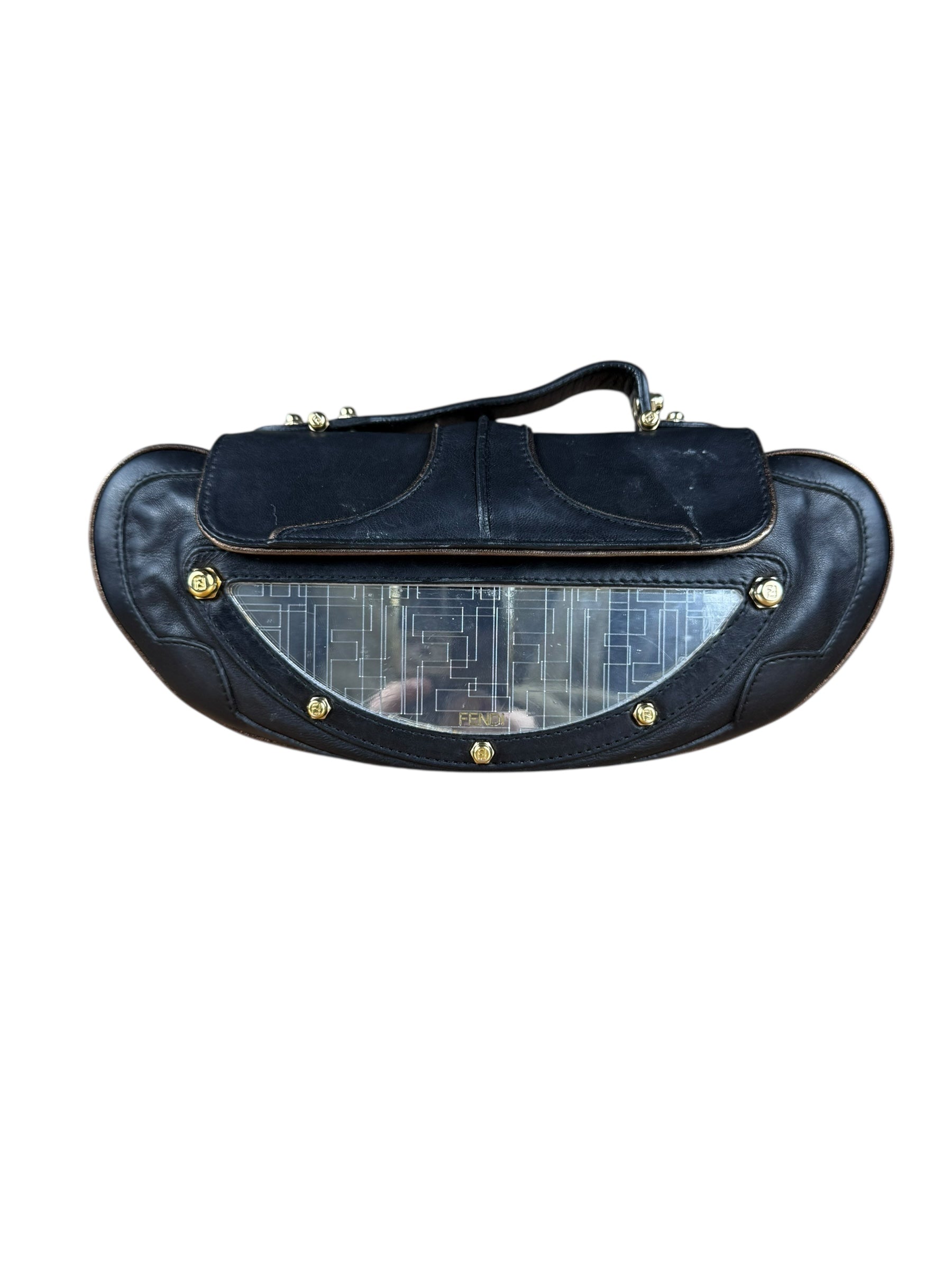 Fendi Zucca Vanity Mirror Shoulder Bag