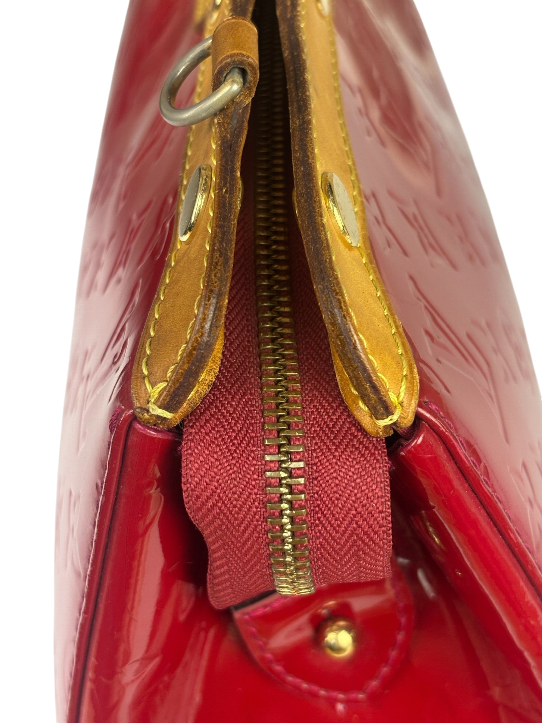 Louis Vuitton Red Vernis Brea Two-Way Bag MM