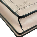 Gucci Light Pink Leather GG Matelasse Chain Wallet