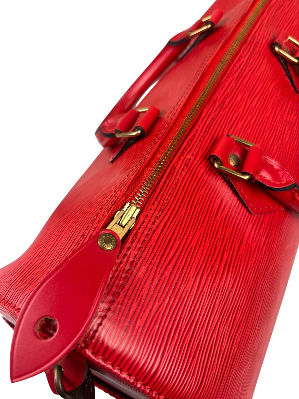 Louis Vuitton Red Epi Leather Speedy 35