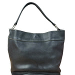 Prada Vintage Black Pebbled Leather Hobo Bag