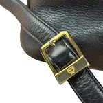 MCM Vintage Black Leather Studded Drawing Backpack