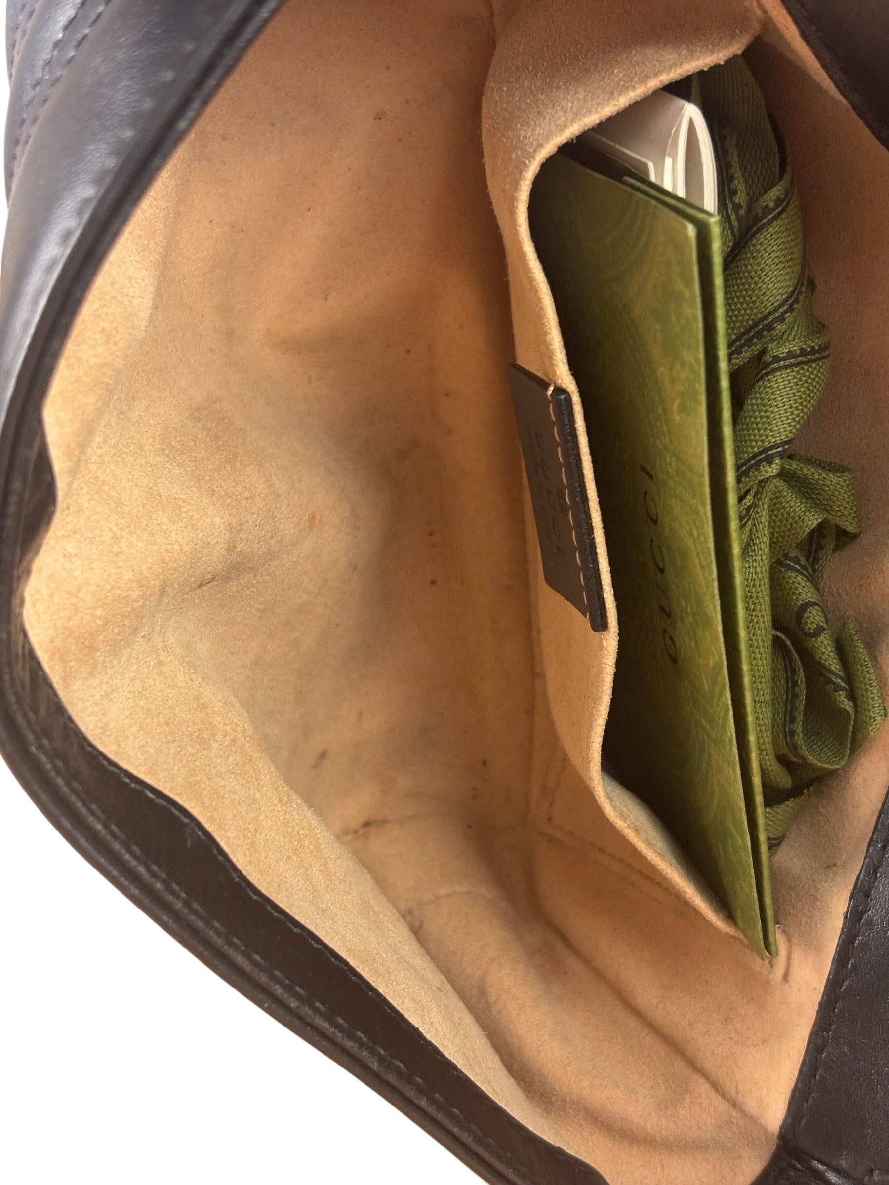 Gucci Black Leather Marmont Shoulder Bag