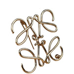 Loewe Gold Anagram Brooch