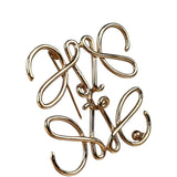 Loewe Gold Anagram Brooch