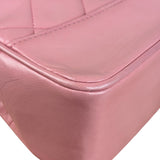 Chanel Vintage Pink Quilted Leather Trapezoid Flap Bag