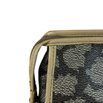 Yves Saint Lauren Vintage Gray Giraffe Printed Leather Clutch