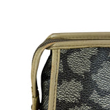 Yves Saint Lauren Vintage Gray Giraffe Printed Leather Clutch