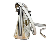 Gucci White Leather Stars Guccy Mini 2Way Bag